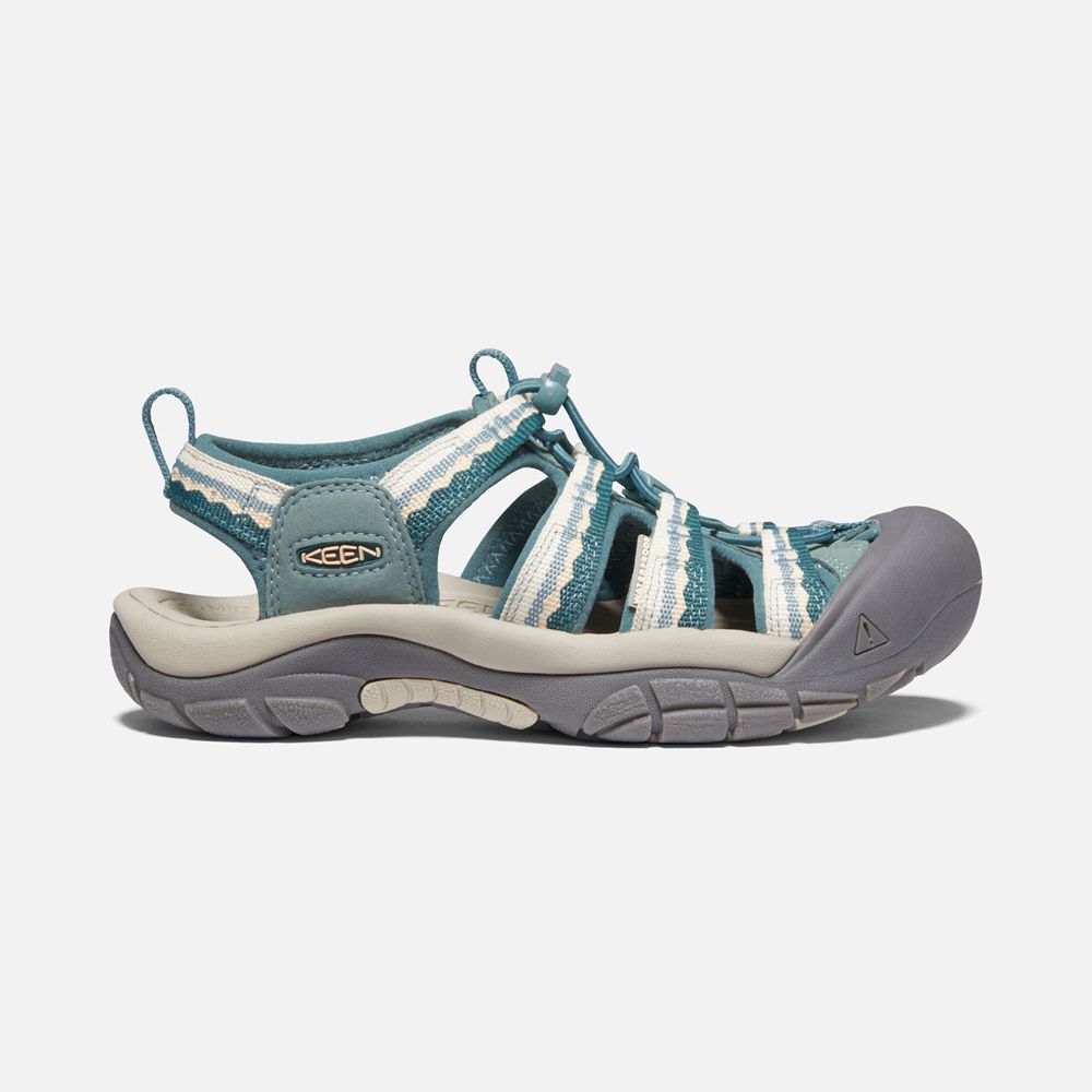 Keen Outdoor Sandalet Kadın Gri/Mavi - Newport H2 - Türkiye QTIZ52980